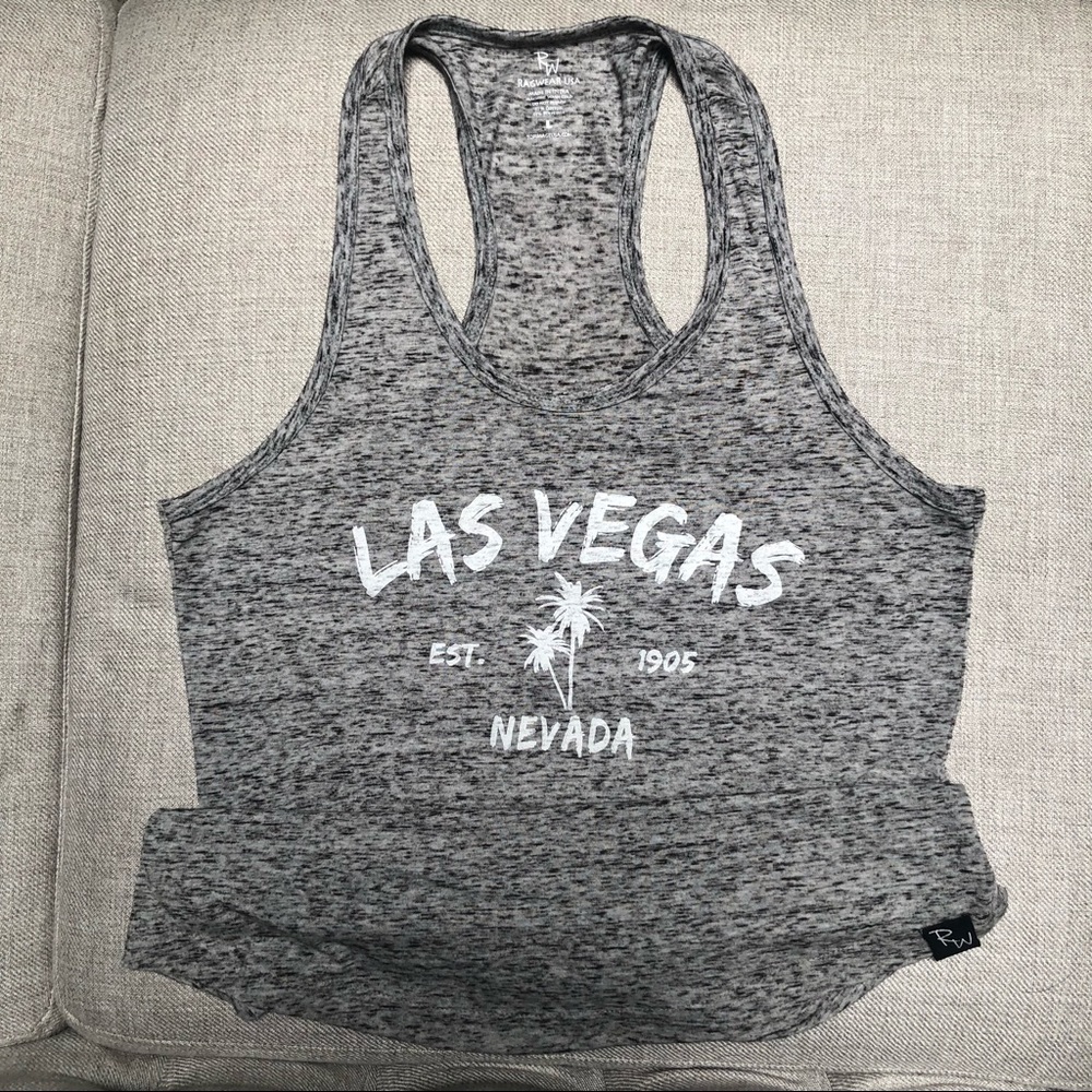 EUC Racerback LasVegas tank Sz L